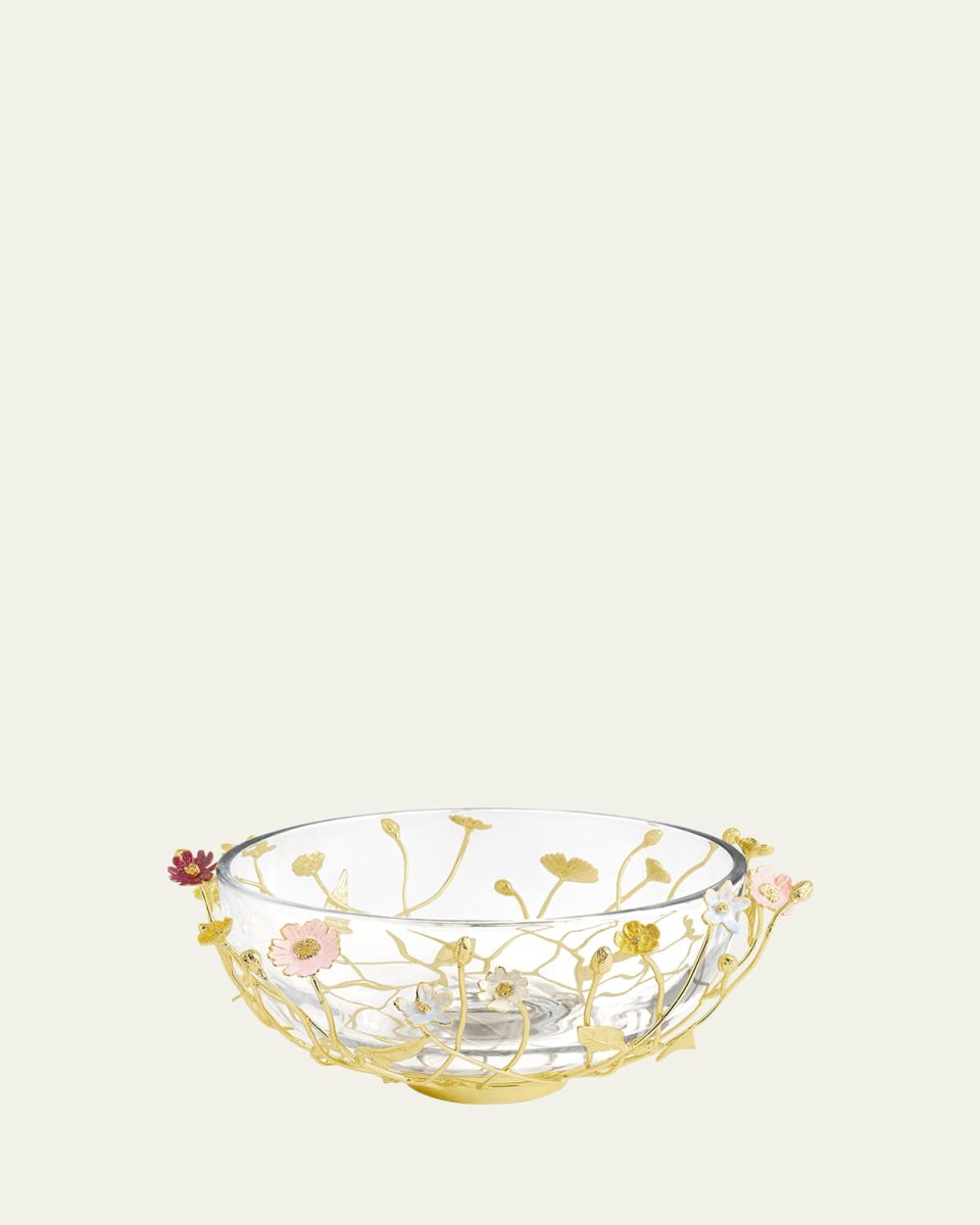 Wildflowers Serving Glass Bowl